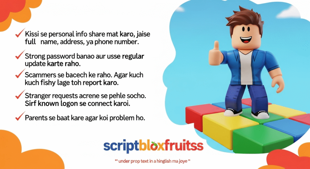 Avatar de adolescente protegido por um escudo de segurança no Roblox.