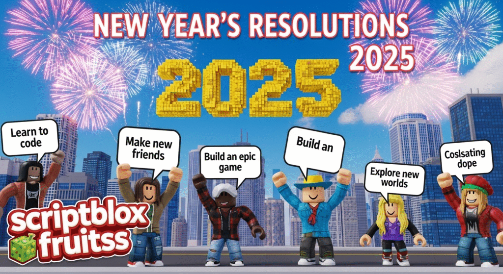 Jogador a construir o seu próprio jogo no Roblox Studio, uma meta para 2025.