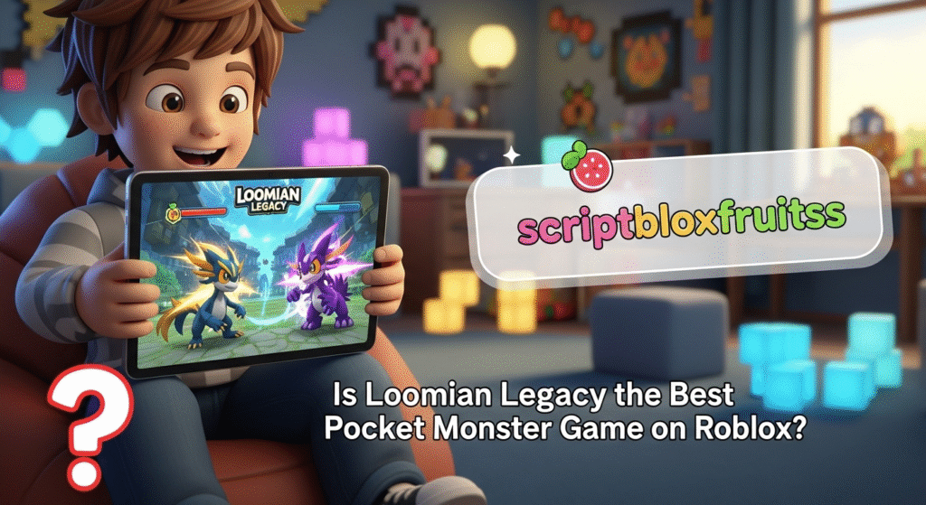 Batalha estratégica entre dois Loomians no jogo de aventura Loomian Legacy.