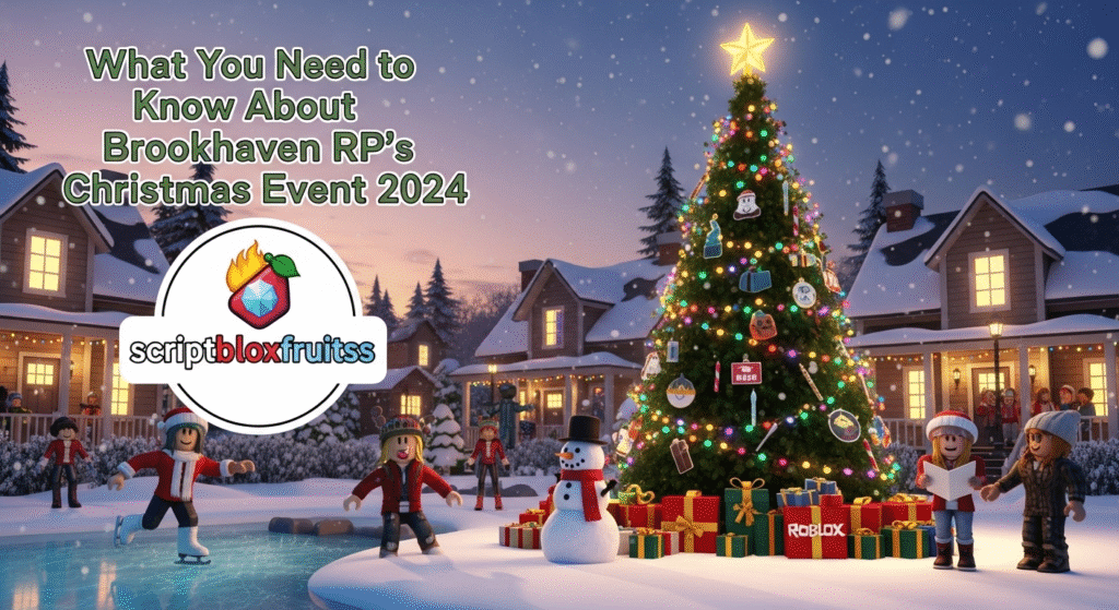 Jogador a descobrir uma sala secreta com presentes no evento de Natal de Brookhaven.