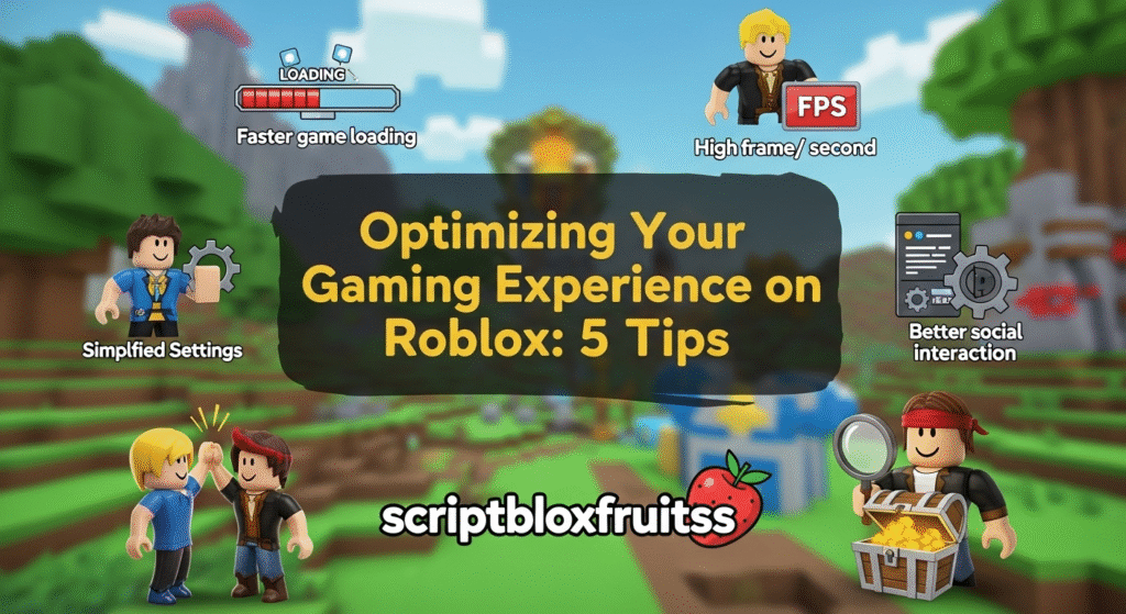 A ajustar as configurações de gráficos do Roblox para melhorar o desempenho do jogo.
