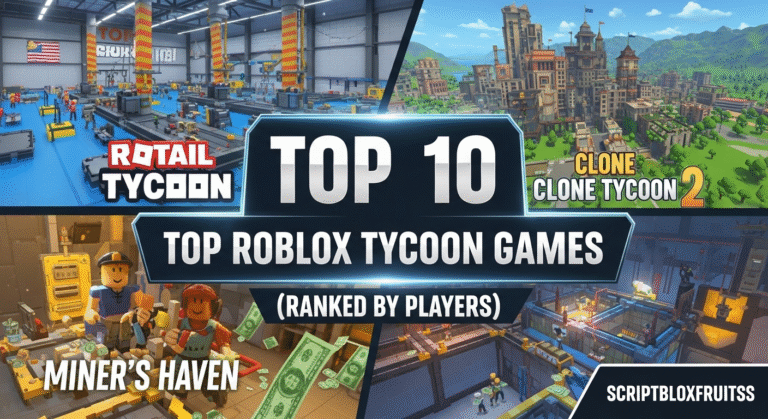 Top 10 Tycoons do Roblox