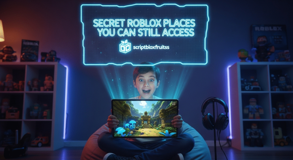 Avatar a descobrir uma sala de testes secreta de um desenvolvedor no Roblox.