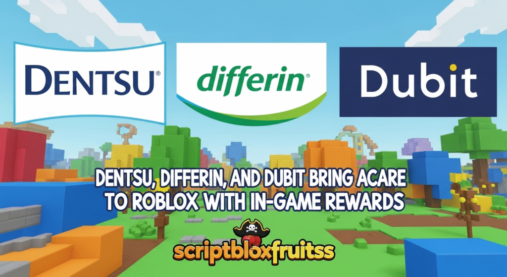 Avatar confiante no jogo de cuidados com a pele da Differin no Roblox.