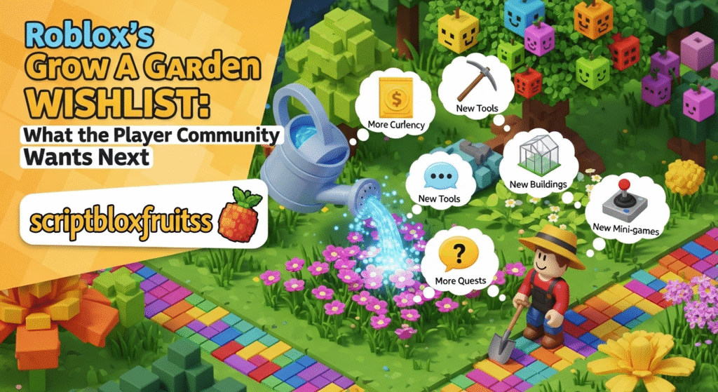 Conceitos de novos biomas para Grow a Garden: um jardim subaquático e uma gruta de cristal.