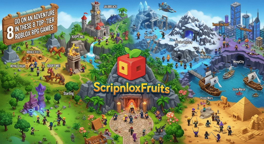 Uma cena de batalha épica. Um grupo de avatares do Roblox a lutar contra um dragão gigante e imponente numa gruta. Feitiços de magia, setas e ataques de espada iluminam a cena, mostrando o trabalho de equipa e a emoção do combate.