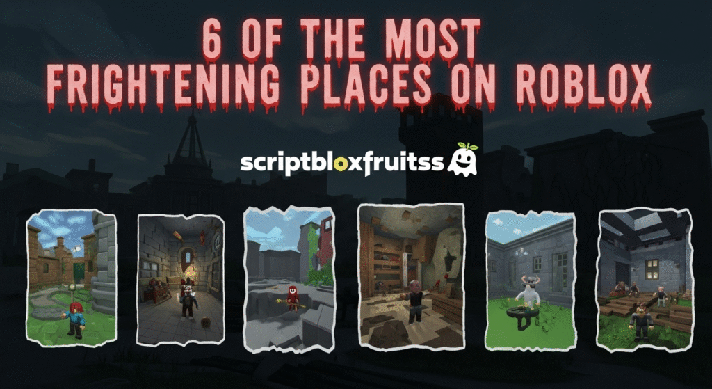 Jogador a explorar um corredor assustador de um hospital abandonado no Roblox.