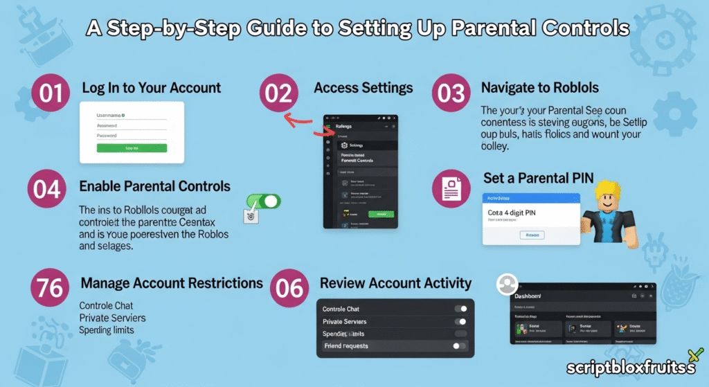 Como aceder às configurações de segurança da conta no site do Roblox.